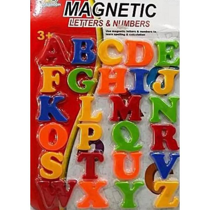 Magnetic Capital Letters For Educating Kids in Fun - Educational Alphabel Refrigerator Magnets - Multicolor