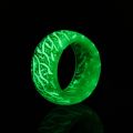 INS Hot Sale Magic Forest Cool Glow-in-the-dark Crack Texture Finger Ring Glow in Light Resin Rings Jewelry.