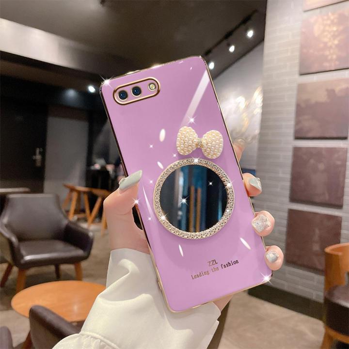 Pink Oppo A3s Square Cover Oppo A3s Casing Cover Softcase Slide - Main Image