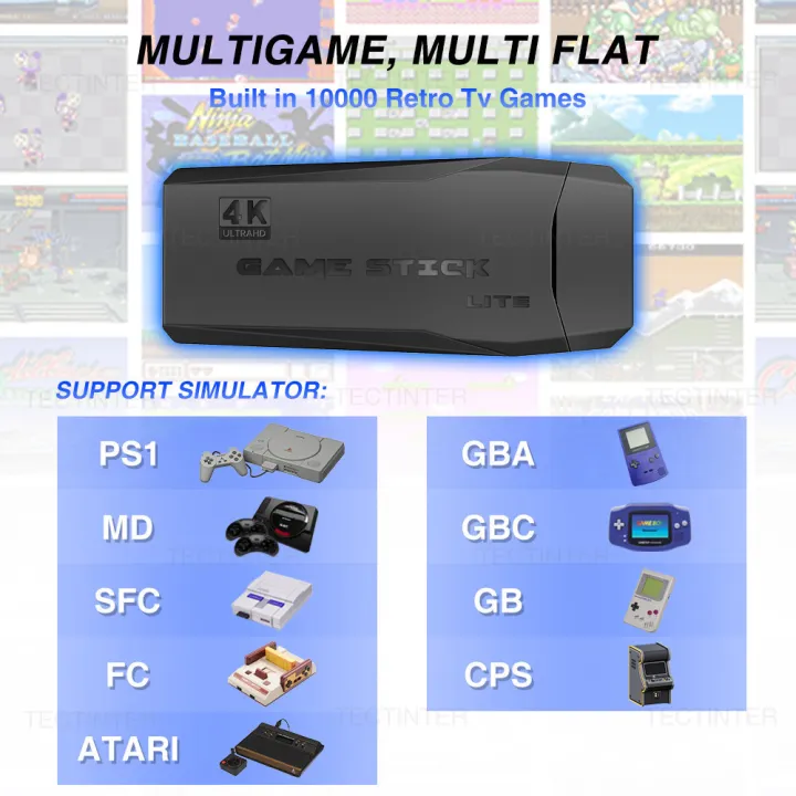 4K%20Game%20Stick%20Retro%20HD%20TV%20Video%20Game%20Console%20Arcade%20Keyboard%20Built-in%2020000+%20Games%20with%20Double%20Arcade%20Joysitck%20For%20ATARI/GBA/PS1%20-%20Image%202