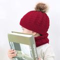 Hat for Kids 2Pcs Toddler Baby Girl s Boy Winter Warm Knitted Beanie Cap+Scarf Keep Set. 