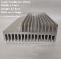 Redouble Side Finned Aluminum Heatsink 3 Inch Heat Sink 3×3.5×1.1 Inch  Aluminium Heat Sink Cooling Radiator Silver Tone Aluminium Heatsink For Inverter Transistor IC Tools 3 Inch Heatsink. 