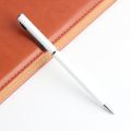 2Pcs Metal Ballpoint Pen For School Office Stainless steel Material Rotating Stationery Black Blue Ink Ball Pen Supplies Pens. 