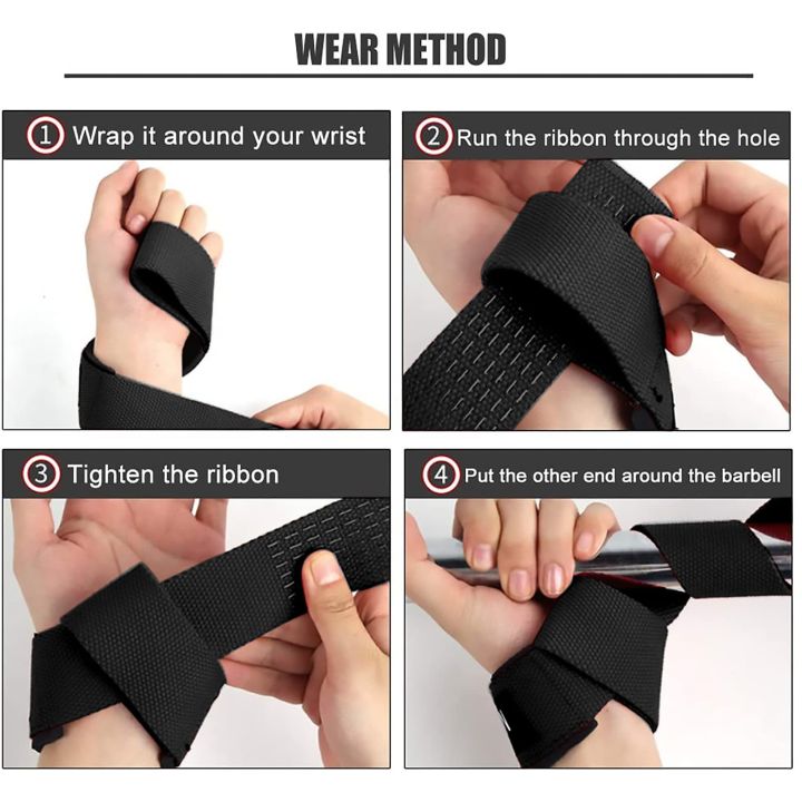 GOUNOD%20Weightlifting%20Wrist%20Straps%20Strength%20Training%20Adjustable%20Non-slip%20Gym%20Fitness%20Lifting%20Strap%20Wrist%20Support%20Grip%20Band%20-%20Image%203