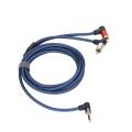 3.5mm Male To 2RCA Adapter Stereo Cable For Speakers Amplifier Mixer. 