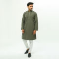 MYTH OLIVE PURE COTTON PANJABI FOR MENS. 