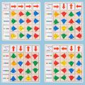 Children Wooden Thinking Training Games Montessori Educational Color Shape Direction Cognition Toy For 2 3 4 Years Old Kids Toys. 