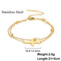 【On Sale】 Lucktune Airplane Pendant Anklet for Women Stainless Steel Plane Double Bead Chain Foot Chain Boho Summer Beach Jewelry.