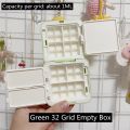 Grid Portable Box Travel Watercolor Supplies Box Palette Foldable 24/48 Mini Art Packing Moisturizer Painting Paint Watercolor.