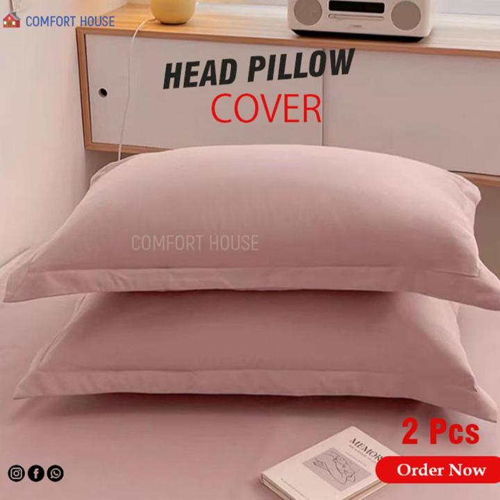 Standard Size Pillow Cover Light Pink