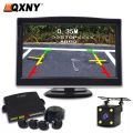 5.0 inch monitor-gray-NY2208 Parking Sensor Reverse Backup Assistance Car Visual Reversing Radar image System + Auto Rearview Camera Mirror Monitor.