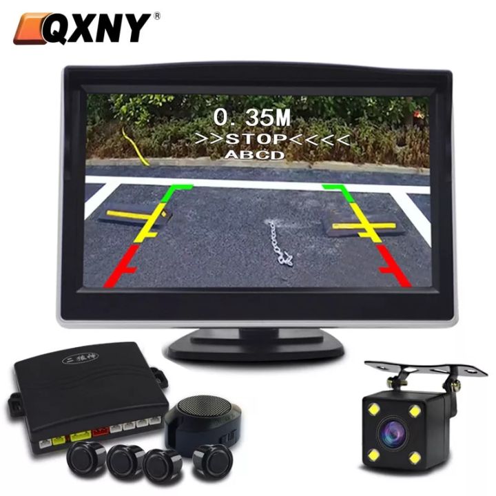 5.0%20inch%20monitor-gray-NY2208%20Parking%20Sensor%20Reverse%20Backup%20Assistance%20Car%20%20Visual%20Reversing%20Radar%20image%20System%20+%20Auto%20Rearview%20Camera%20Mirror%20Monitor%20-%20Image%202