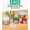 Protect Fresh Box 5 Pieces High Quality Stainless Steel Ware Set. 