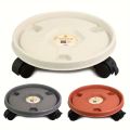 Rolling Potted Stand Heavy Duty Mobile Flower Pot Stand Universal Casters Round Flower Pot Wheels Thickened Movable Flower Pot Rack Office.