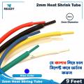 2mm Heat Shrink Tube 9 Feet Heat Shrink Tubing Electrical Connection Wire Cable Wrap Waterproof Shrinkage Polyolefin Sleeve Kit Heat Shrink Tubes. 