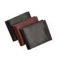 Vintage Men Leather Wallet Short Slim Male Purses Money Credit Card Holders Men Wallet Money Bag. 