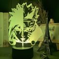RA Naruto Uchiha Itachi Ki Kakashi 3D night light LED light 7/16 color three-dimensional small table lamp birthday gift. 