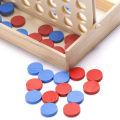 Connect Four in A Row Line up 4 Wooden Board Game Kids Adult Intelligent Toy. 