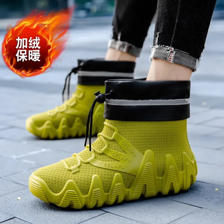 Cross-border%20short%20tube%20fashion%20men's%20waterproof%20shoes%20galoshes%20kitchen%20work%20rain%20boots%20rain%20boots%20anti-slip%20overshoes%20Korean%20version%20foreign%20trade%20wear%20-%20Image%206