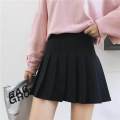 Womens Mini Pleated Skirt High Waisted Skater Tennis Skirts Girls Cheerleader School Uniform for Party, Date, Anniversary - Black M. 