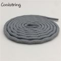 LSGS Coolstring Cool 4.5mm Wear Resistant Mountaineering Shoelaces Olivary Wave Round Sneakers Travel Shoes Laces For Martin Boots. 