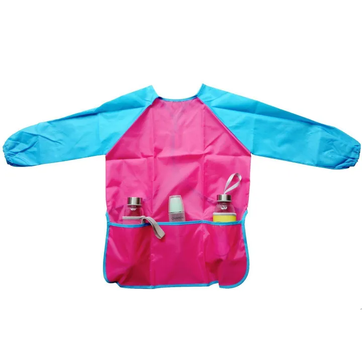 Children's%20Art%20Smocks%202%20Pack%20Kids%20Painting%20Aprons%20Waterproof%20Artist%20Smocks%20Long%20Sleeve%20Painting%20Apron%20with%203%20Roomy%20Pockets%20for%20Age%202-8%20Years%20-%20Image%208