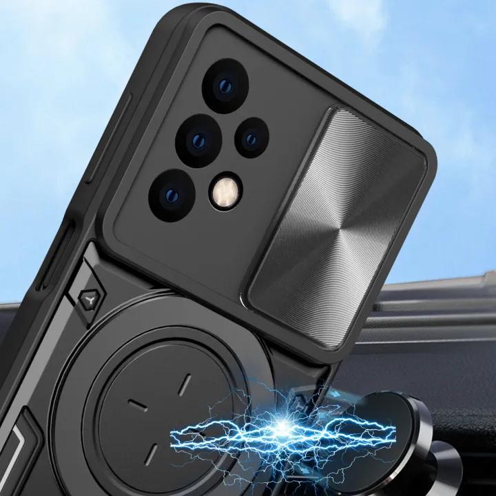 xprmy%20for%20Samsung%20Galaxy%20A23%205G%20Dual%20Layer%20Phone%20Case%20with%20Slide%20Camera%20Cover%20and%20Metal%20Hidden%20Bracket%20-%20Image%204
