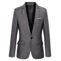 【Best value】 Blue Men Blazers Work Office 2022 Men Tuxedos For Formal Occasions Pockets Coat Blazers Male Men's Business Slim Blazers.