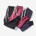 Harem Pants Baggy Drawstring Men Drop-crotch Pockets Trousers for Daily Wear.