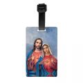 Our Lady Of Schoenstatt Luggage Tag With Name Card Virgin Mary Catholic Saint Privacy Cover ID Label for Travel Bag Suitcase.