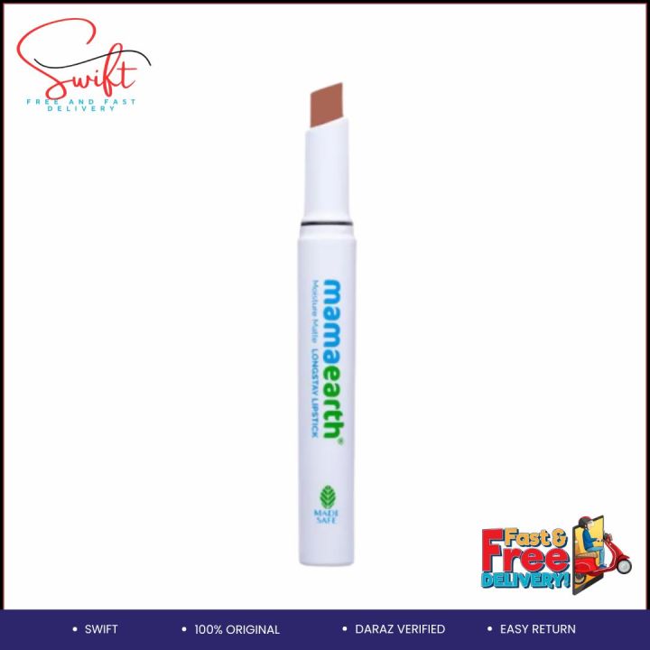 Mamaearth Moisture Matte Long Stay Lipstick - (04 Cinnamon Nud) - 2g