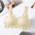 Ultra-Thin Bra Seamless Beauty Back Ice Silk Lingerie Ladies Big Show Small Summer Plus Size No Steel Ring Underwear.