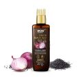 Onion Black Seed Hair Oil  - 100mL, Onion Black Seed Oil extract blended with Almond, Castor, Jojoba, Olive & Coconut Oils which control hair fall & help to promote hair growth. India. 