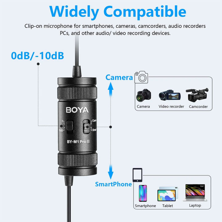 BOYA%20BY-M1%20PRO%20II%203.5mm%20Lavalier%20Lapel%20Microphone%20for%20Mobile%20Phone%20PC%20Laptop%20Camera%20Wired%20Microphone%20for%20Speaking%20Audio%20Vlogging%20-%20Image%205