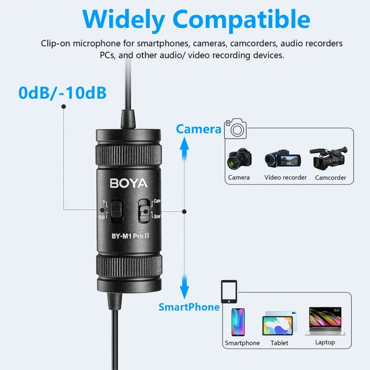 BOYA%20BY-M1%20PRO%20II%203.5mm%20Lavalier%20Lapel%20Microphone%20for%20Mobile%20Phone%20PC%20Laptop%20Camera%20Wired%20Microphone%20for%20Speaking%20Audio%20Vlogging%20-%20Image%205