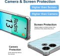 Xiaomi Redmi 13 4G Premium Silicone Case Crystal Clear Soft TPU Ultra-Thin Transparent Flexible Protective Mobile Phone Back Cover.