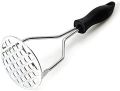 Stainless Steel Potato Masher With Plastic Handle, Food Press For Fruit And Vegetable - Vegetable Cutter. 