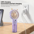 2 IN 1 Mini Strong Wind Spray Atomizing Humidification Air Cooler Handheld Fans brave. 