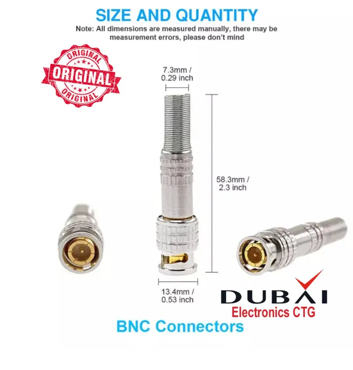 Metal%20BNC%20Connector%20FOR%20Security%20Camera,%20Pack%20of%205%20Connector%20-%20Image%206