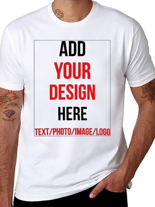 Screen Printing Top Custom Shirt Sites Round Neck T-Shirt Printing
