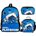 3pcs Mochila Astros Playroom Print Backpack for Boys Girls School Bags Kids Pattern BookBag Kids School Bag Pack.