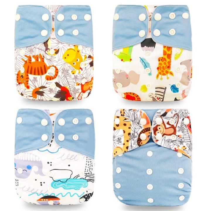 HappyFlute%20Exclusive%204Pcs%20Set%20OS%20Pocket%20Diaper%20Washable%20Reusable%20Baby%20Nappy%20New%20Print%20Adjustable%20Baby%20Diaper%20Cover%20-%20Image%208
