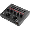 V8 Live Sound Card, Voice Change Digital Sound Card Audio Interface Mixer Board Dj Sound Mixer for Phone Computer Live Online Singing,Live Broadcast, K Songs, Re_cording,Voice Chatting 1 Ratings. 