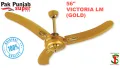 Pak Punjab 56" Ceiling Fan - VICTORIA LM (GOLDEN) - Made in Pakistan. 