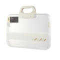 With Lock File Box Secure Closure Portable Transparent Document Storage Box A4 Folder Case for Office Supplies Document Protection Student Use Business Travel Archive Storage. 