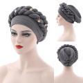 【Alien Alien】 2023 Turban Cap Beautiful Ladies Flower Brimless Twist Head Wrap for Party Beanie Headwrap Women Hat. 