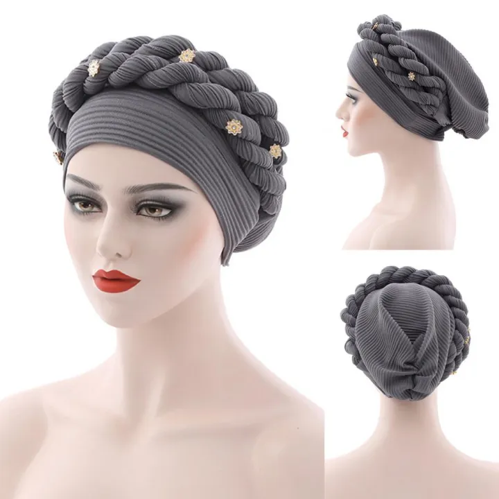 %E3%80%90Alien%20Alien%E3%80%91%202023%20Turban%20Cap%20Beautiful%20Ladies%20Flower%20Brimless%20Twist%20Head%20Wrap%20for%20Party%20Beanie%20Headwrap%20Women%20Hat%20-%20Image%203
