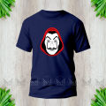 Money Heist Graphic Design T-Shirt Made With Premium Cotton Unisex Round Neck Short Sleeve.