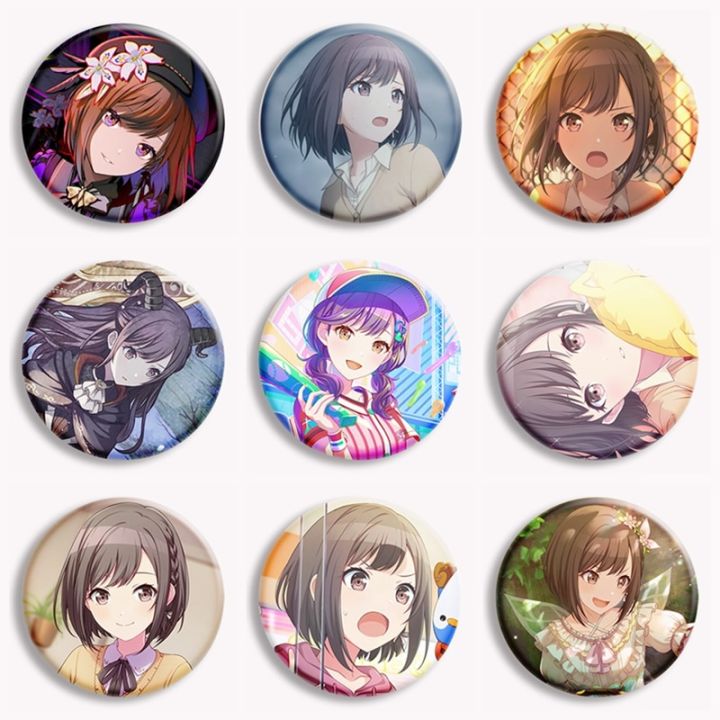 58mm Project SEKAI Anime Button Pin Shinonome Ena Brooch Enanan 25 Nightcord Badge Cosplay Accessories Fans Collect Friends Gift