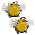 2 Pcs 10W Water Flow Pump Mini Hydro Generator Turbine Flow Hydraulic Conversion, 12V & 80V. 